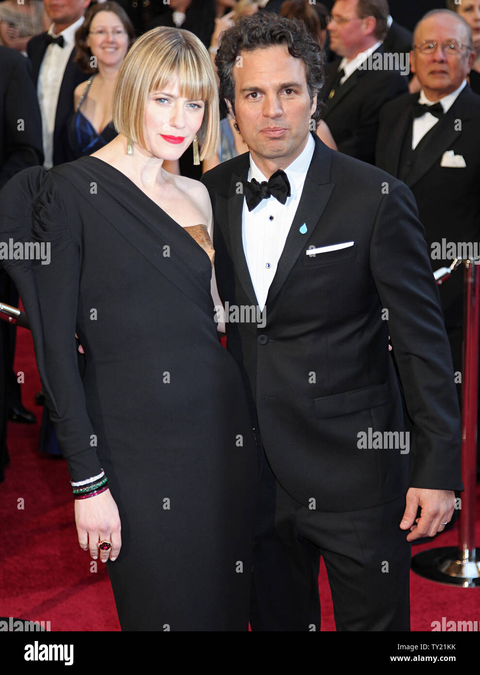 Mark Ruffalo and Sunrise Coigney arrive on the red carpet for the 83rd annual Academy Awards at the Kodak Theater in Hollywood on February 27, 2011.  UPI/David Silpa Stock Photo