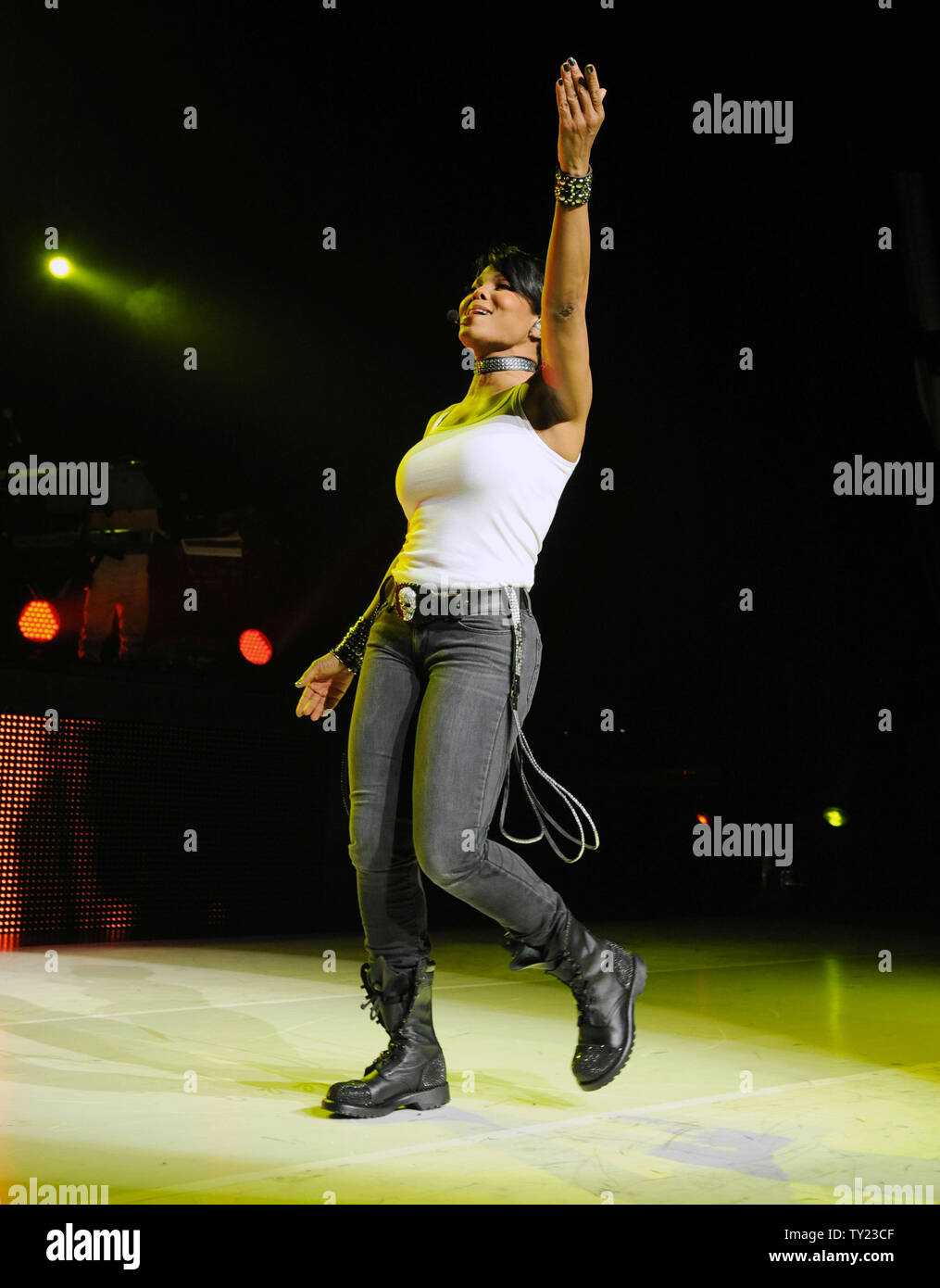 Jackson performs as part of her