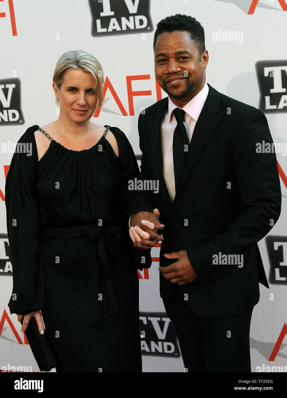 Actor Cuba Gooding Jr. and his wife Sara Kapfer arrive for the taping of 'TV Land Presents: AFI Life Achievement Award Honoring Morgan Freeman', at Sony Studios in Culver City, California on June 9, 2011. The special will air June 19th on TV Land.  UPI/Jim Ruymen Stock Photo