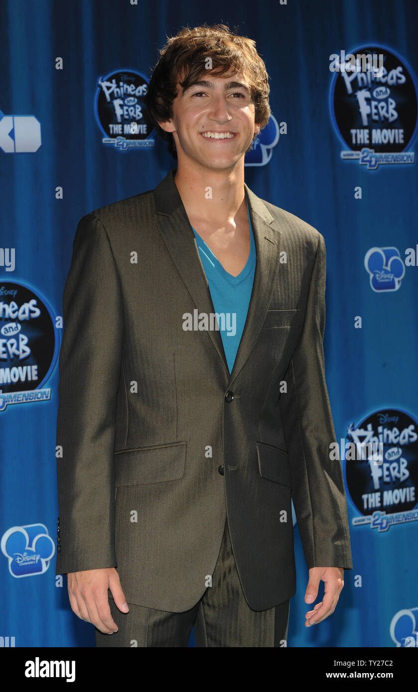 Actor Vincent Martella The Voice Of Phineas In The Animated Comedy