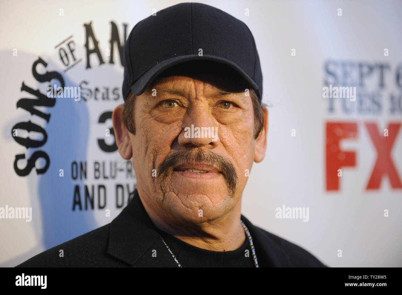 Cast member Danny Trejo attends the Sons of Anarchy, Season 4 premiere screening at the Arclight Theatre in the Hollywood section of Los Angeles on August 30, 2011.      UPI/Phil McCarten Stock Photo