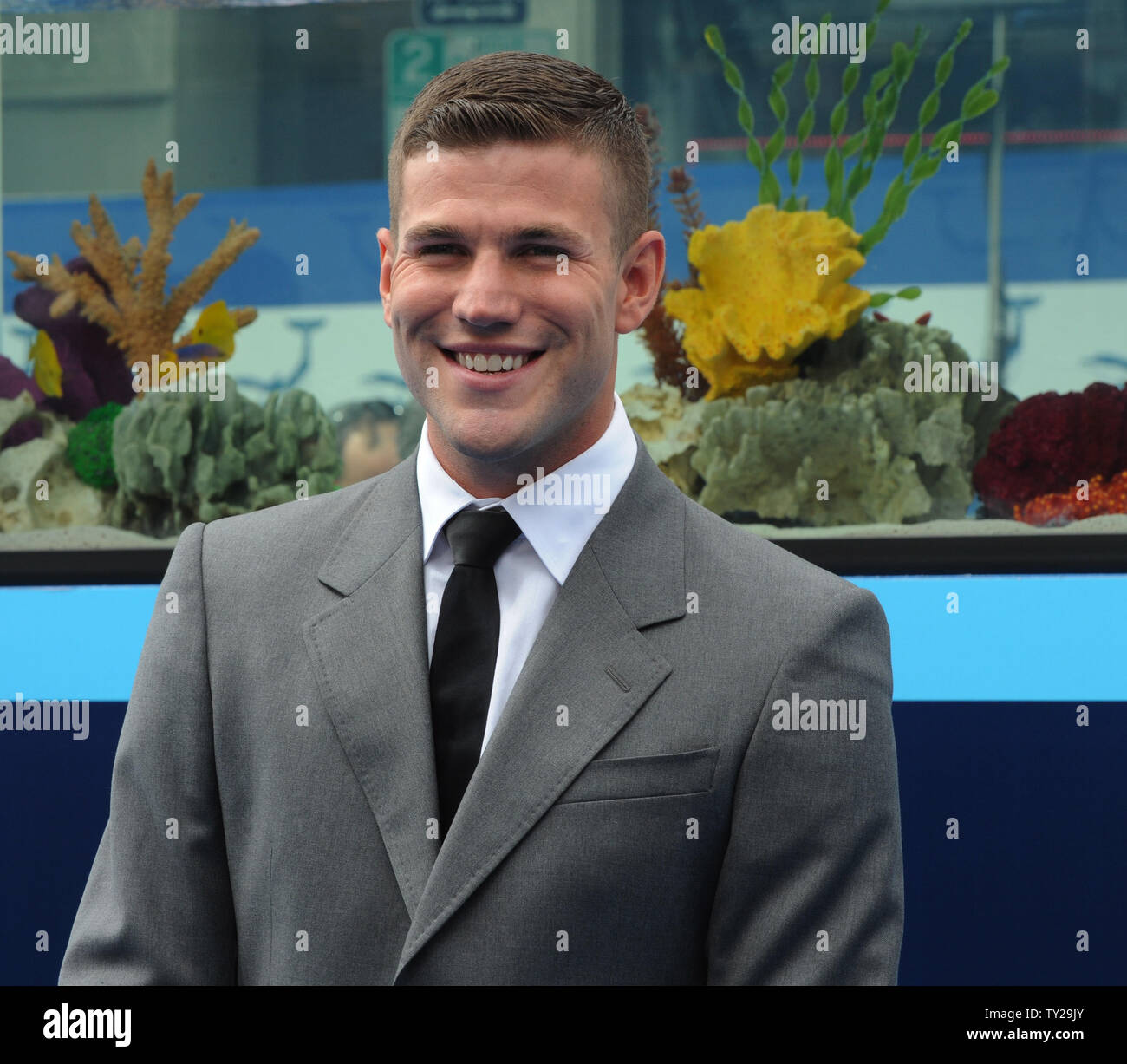 Austin Stowell, a cast member in the motion picture family drama "Dolphin Tale", attends the