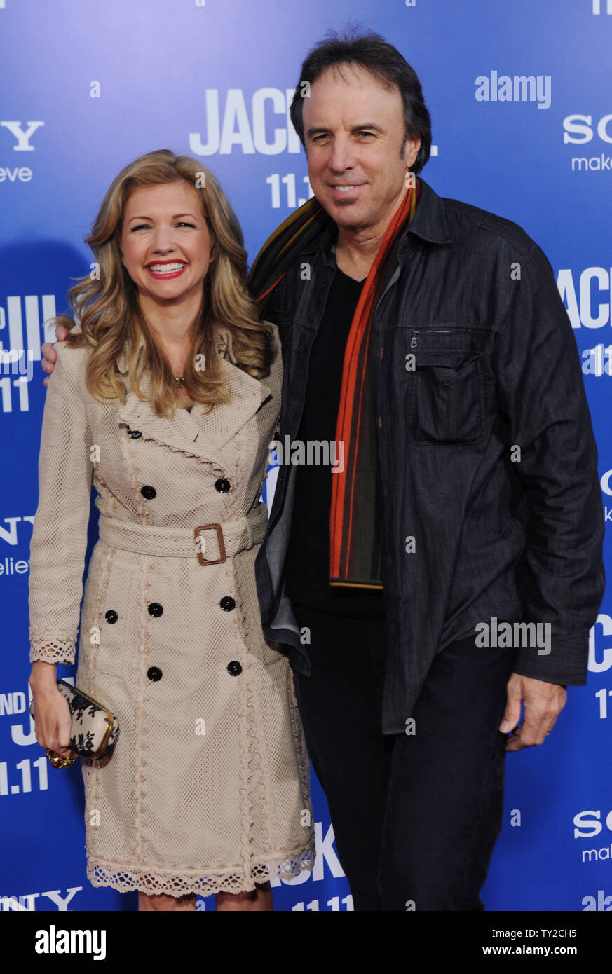 Actor Kevin Nealon and his wife Susan Yeagley attend the premiere of the motion picture comedy 'Jack and Jill' at the Regency Village Theatre in the Westwood section of Los Angeles on November 6, 2011.  UPU/Jim Ruymen Stock Photo