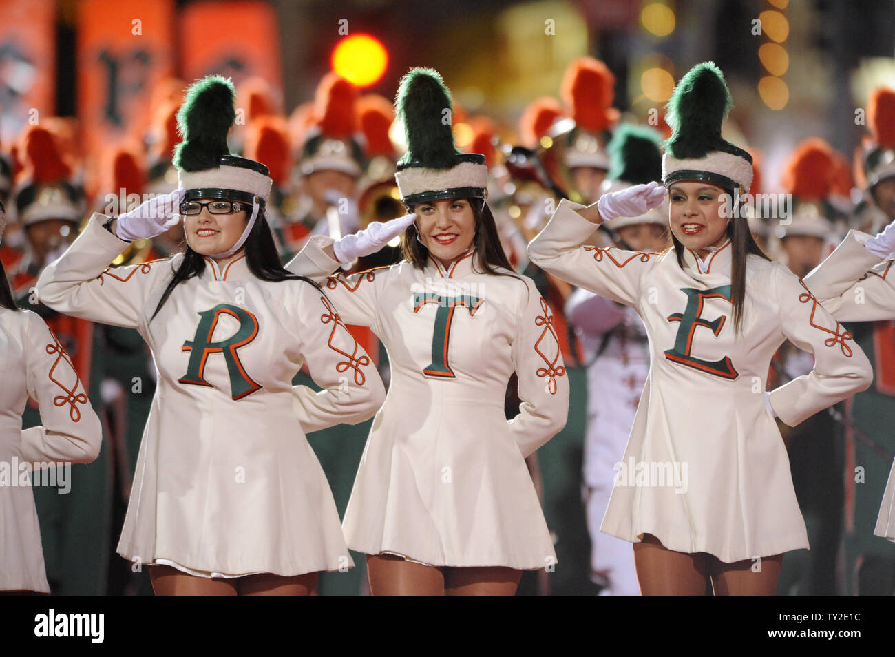 The Porterville High School Band performs in the 80th annual Hollywood