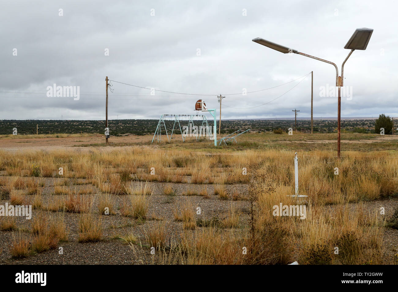 Abandoned gas station along Historic Route 66, Santa Rosa, New Mexico