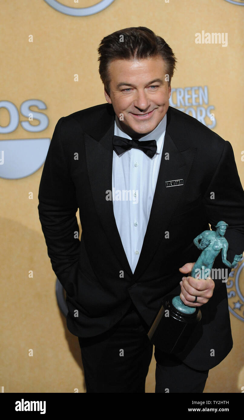 Actor Alec Baldwin - Winner Male Actor in a Comedy Series - poses in ...