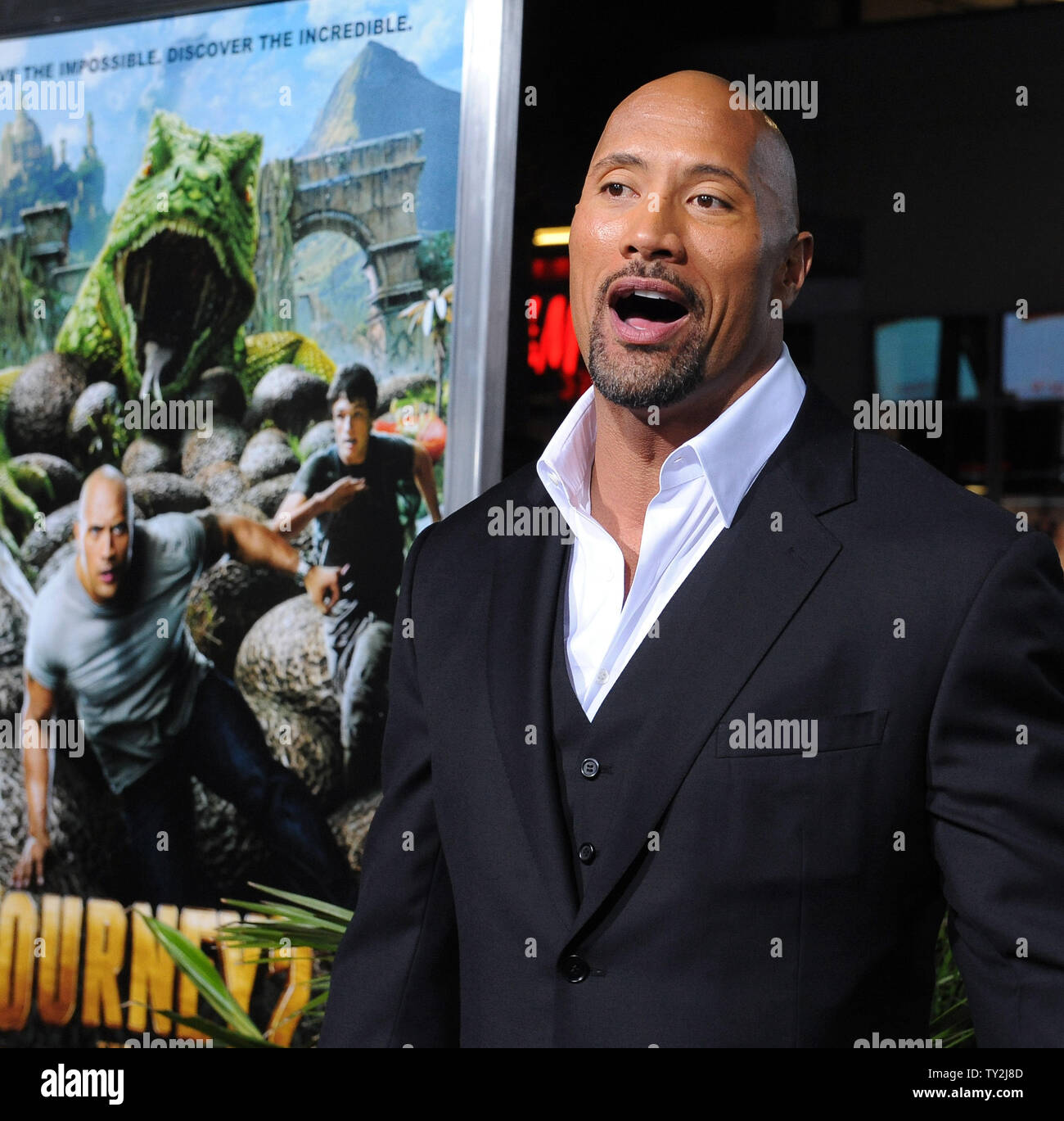 Dwayne Johnson, a cast member in the motion picture scifi fantasy