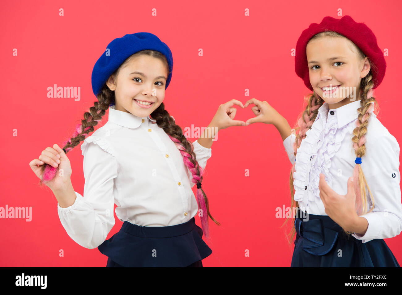 Best Friends Fancy Style School Friendship Schoolgirls Wear