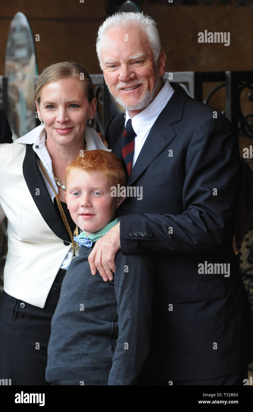 Malcolm mcdowell and wife kelley hires stock photography and images