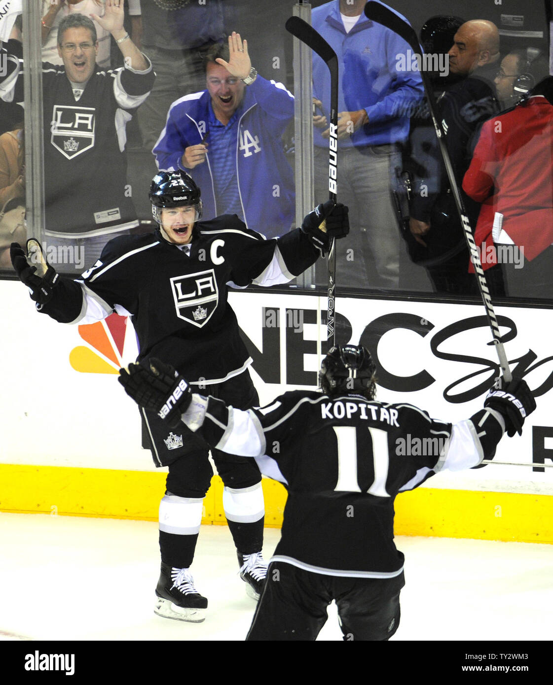 Captain Dustin Brown and Anze Kopitar Kings Jerseys Available Here
