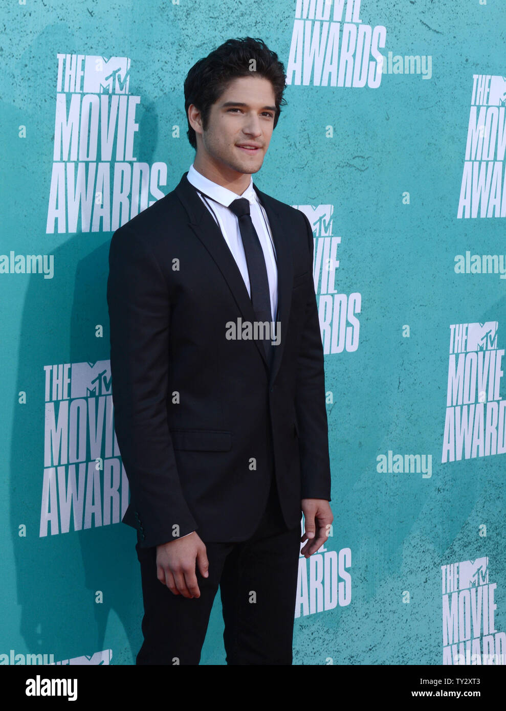 Actor Tyler Posey arrives for the MTV Movie Awards at the Gibson ...