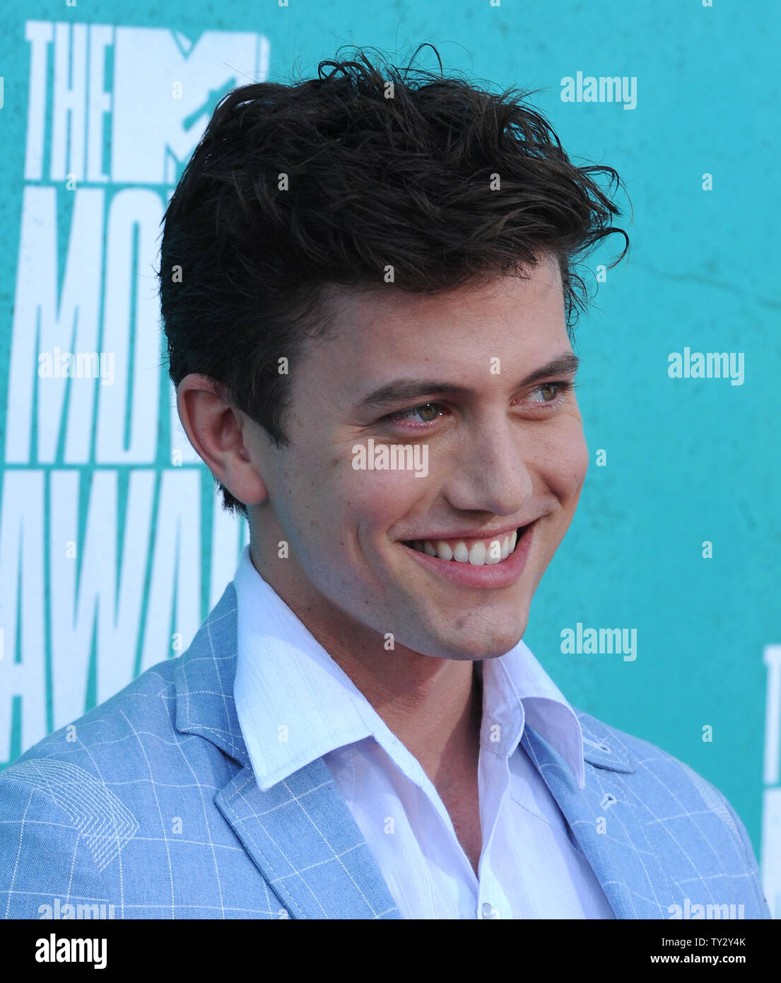 Actor Jackson Rathbone arrives at the MTV Movie Awards at the Gibson ...