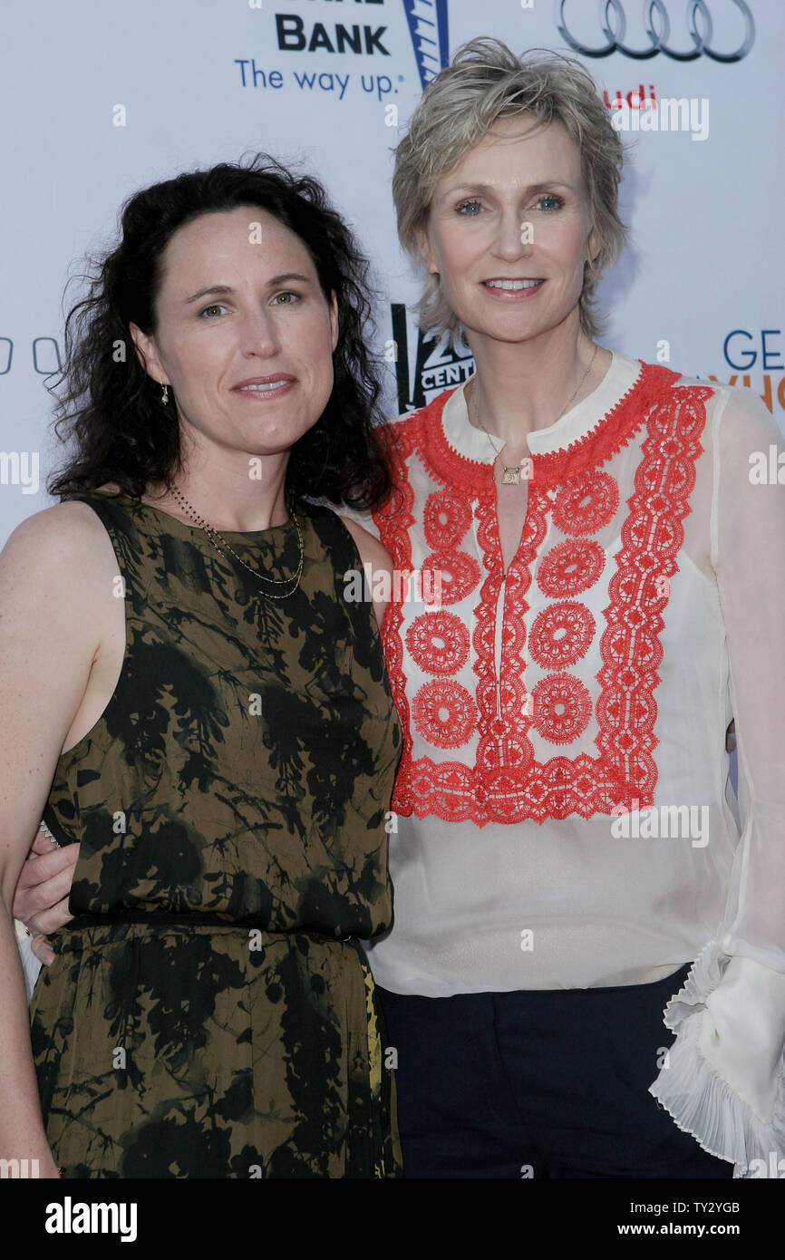 Actress Jane Lynch and Lara Embrey attend Backstage at the Geffen, a ...