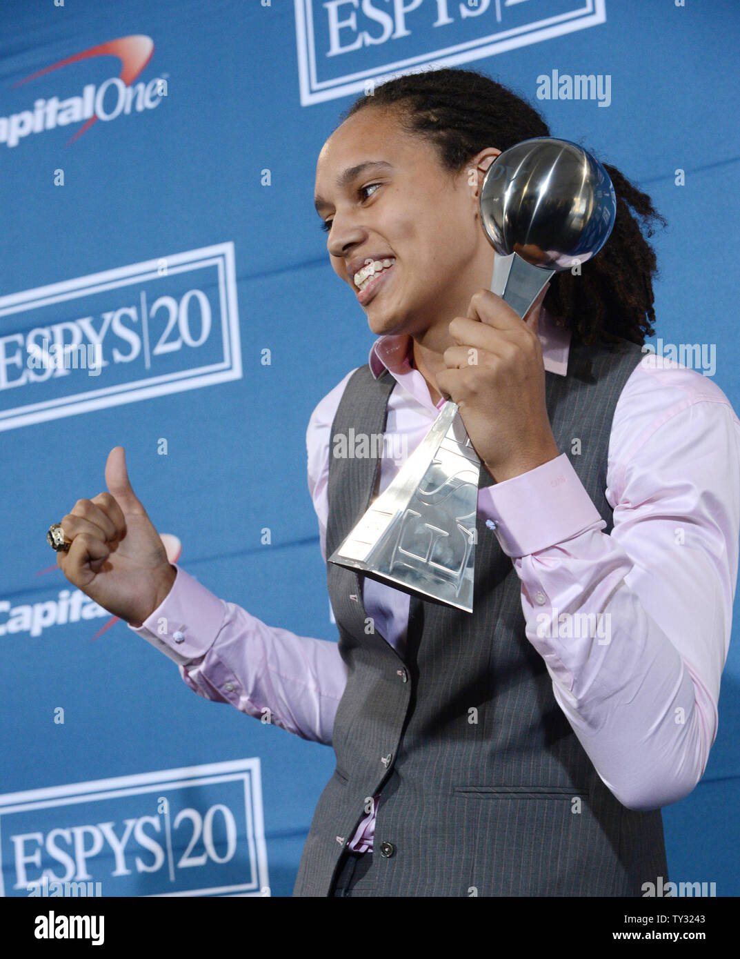 American women's college basketball player Brittney Griner appears