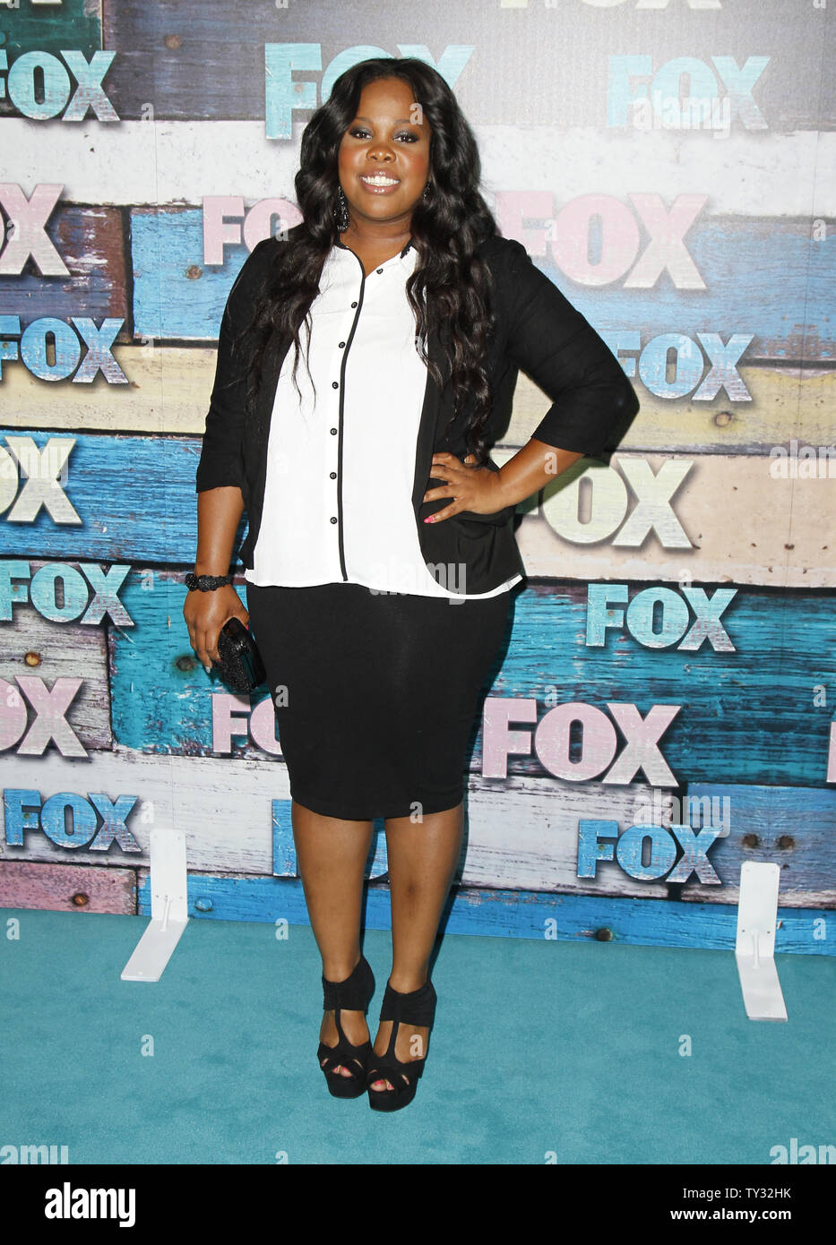 Actress Amber Riley attends the Fox All-Star Party in Los Angeles on ...