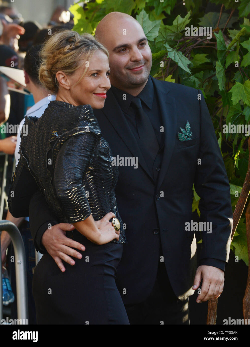 Producer Ahmet Zappa and his wife Shana Muldoon attend the premiere of the motion picture comedy/fantasy 'The Odd Life of Timothy Green', at the El Capitan Theatre in the Hollywood section of Los Angeles on August 6, 2012.  UPI/Jim Ruymen Stock Photo