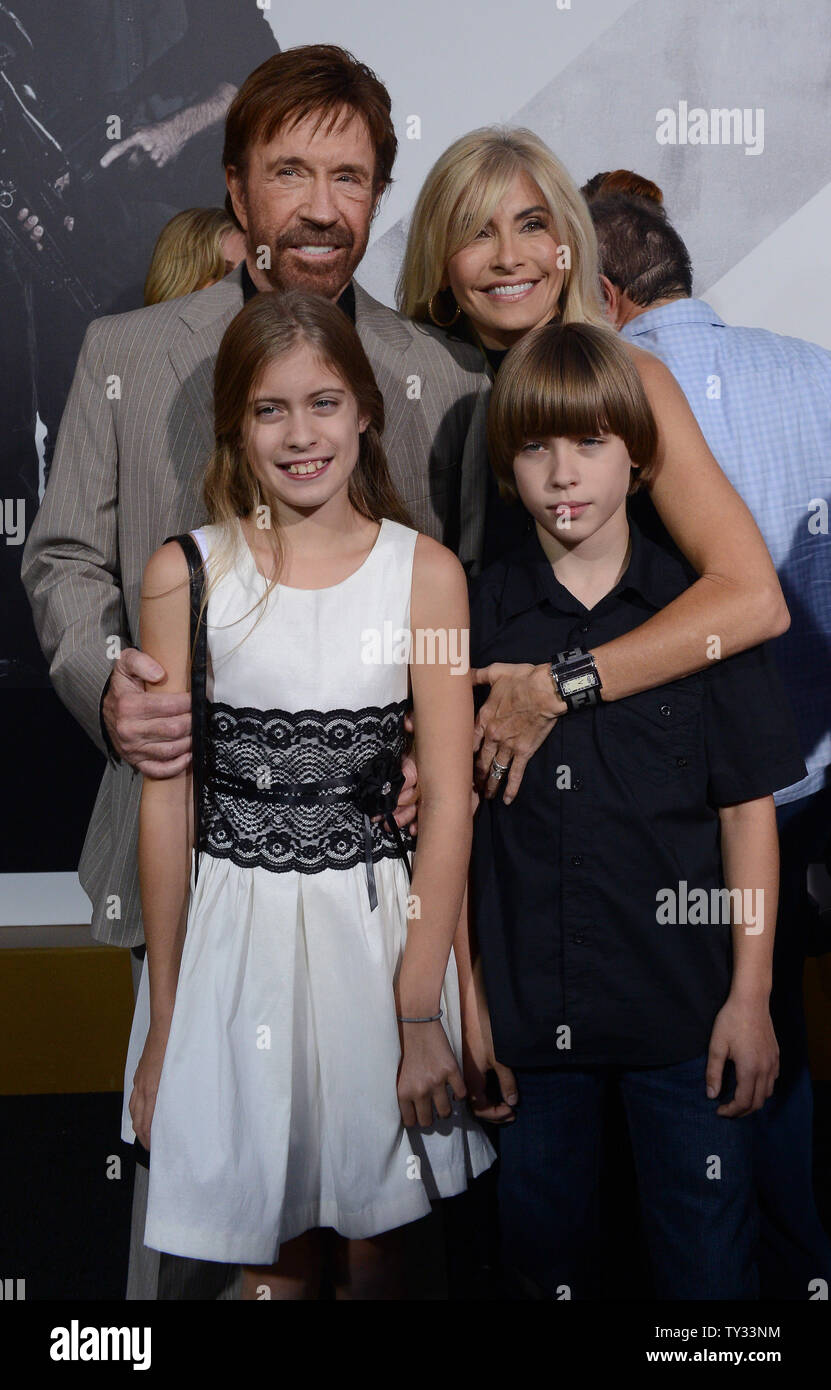 Chuck Norris, a cast member in the action adventure motion picture "The Expendables 2", attends