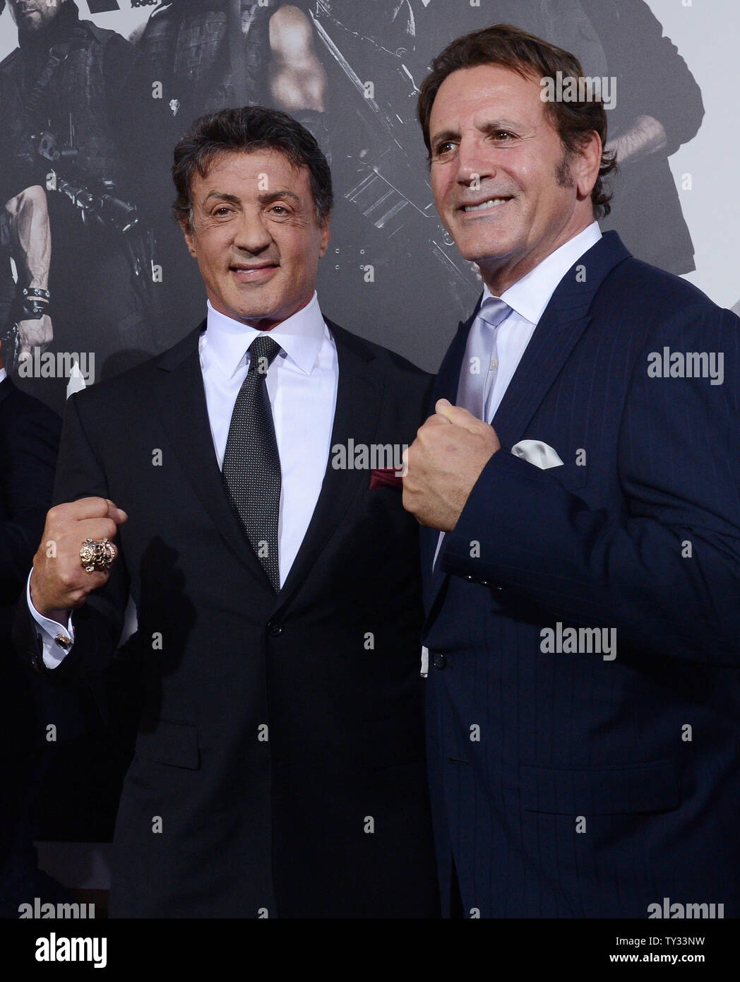 Sylvester stallone and brother frank stallone hi-res stock photography and images - Alamy