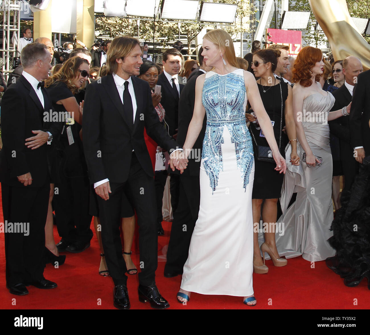 Singer Keith Urban and actress Nicole Kidman arrive for the the 64th