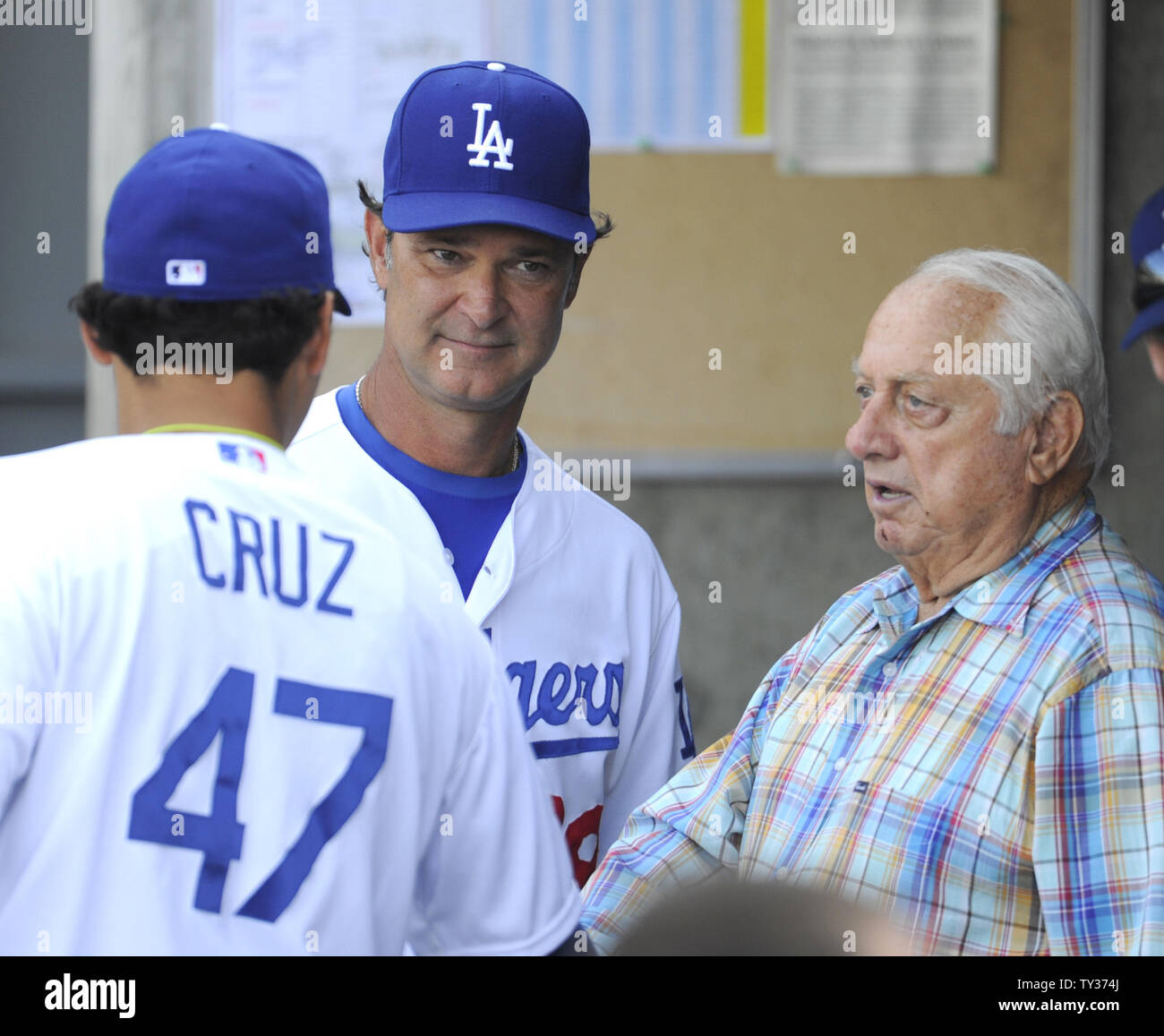 Los Angeles Dodgers Manager Don Mattingly Left With Tommy
