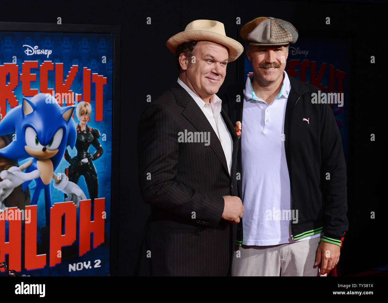 Actor John C. Reilly (L), the voice of Wreck-It Ralph in the motion ...