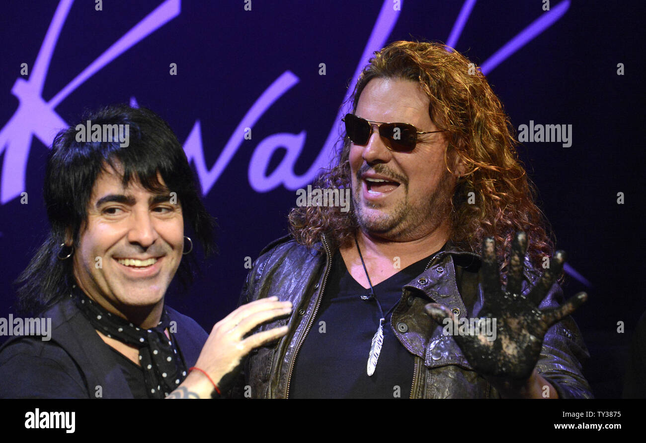 Fher Olvera Multi-Platinum and Grammy Winning Mexican Rock band 'Mana' are  inducted into Guitar Center's Historic RockWalk at Stock Photo - Alamy