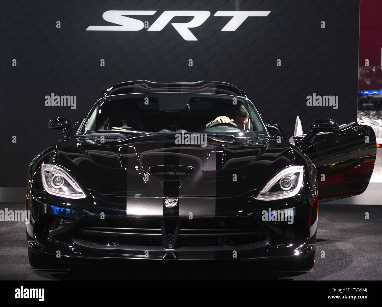 A 2013 Dodge SRT Viper is seen at the 2012 Los Angeles Auto Show held at the Convention Center in Los Angeles, California on November 29, 2012.      UPI/Phil McCarten Stock Photo