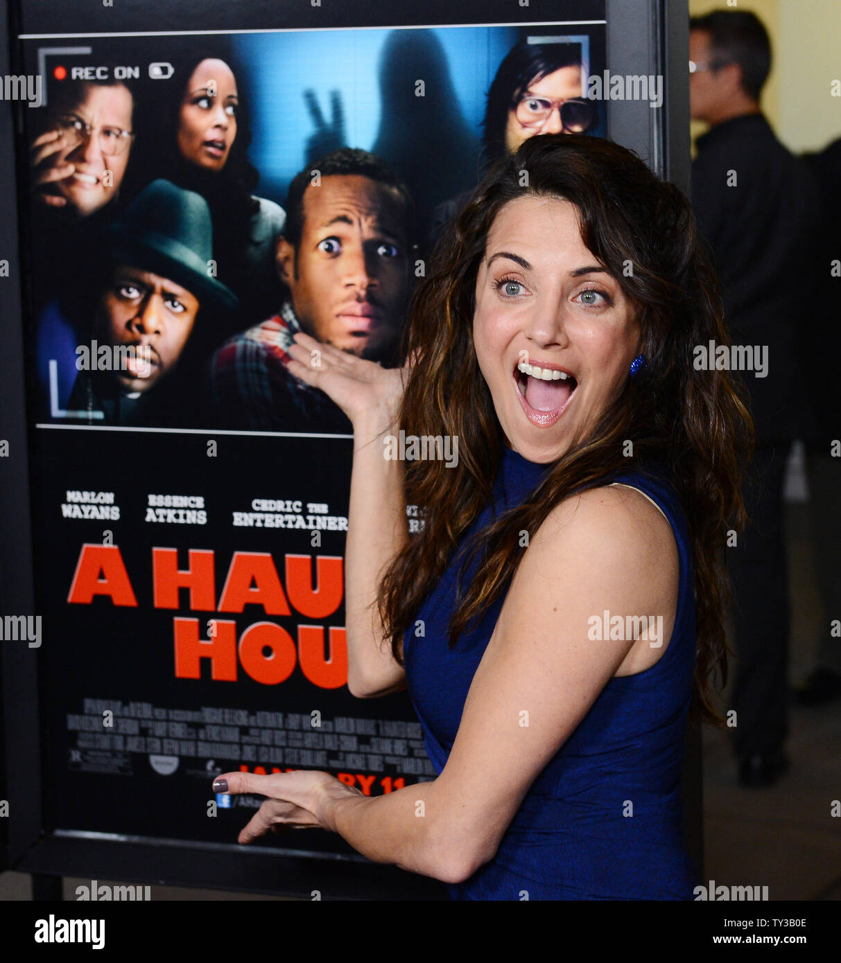 Alanna Ubach, a cast member in the motion picture comedy 'A Haunted House', attends the premiere of the film at the Arclight Cinerama Dome in the Hollywood section of Los Angeles on January 3, 2013.  UPI/Jim Ruymen Stock Photo