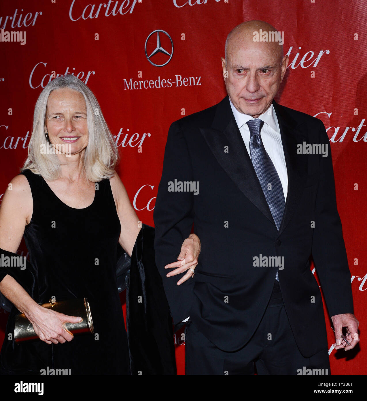 Actor Alan Arkin and his wife Suzanne Newlander Arkin arrive at the
