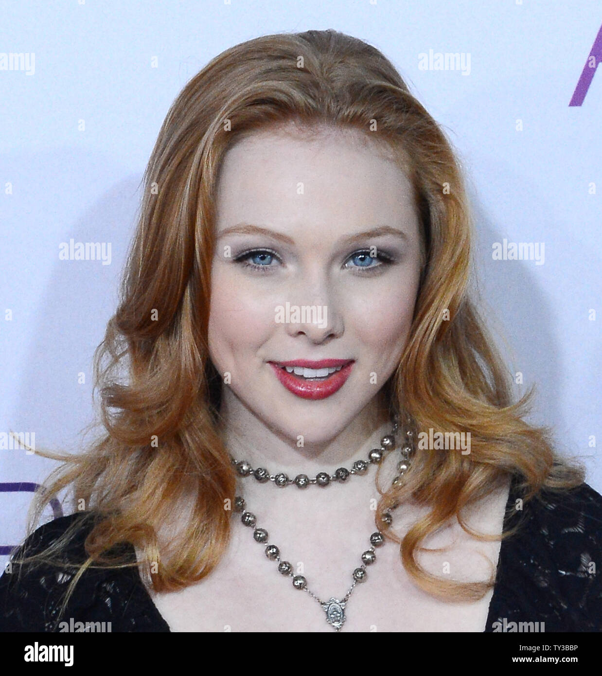 Actress Molly C. Quinn attends the People's Choice Awards 2013 at Nokia Theatre L.A. Live in Los Angeles on January 9, 2013.  UPI/Jim Ruymen Stock Photo