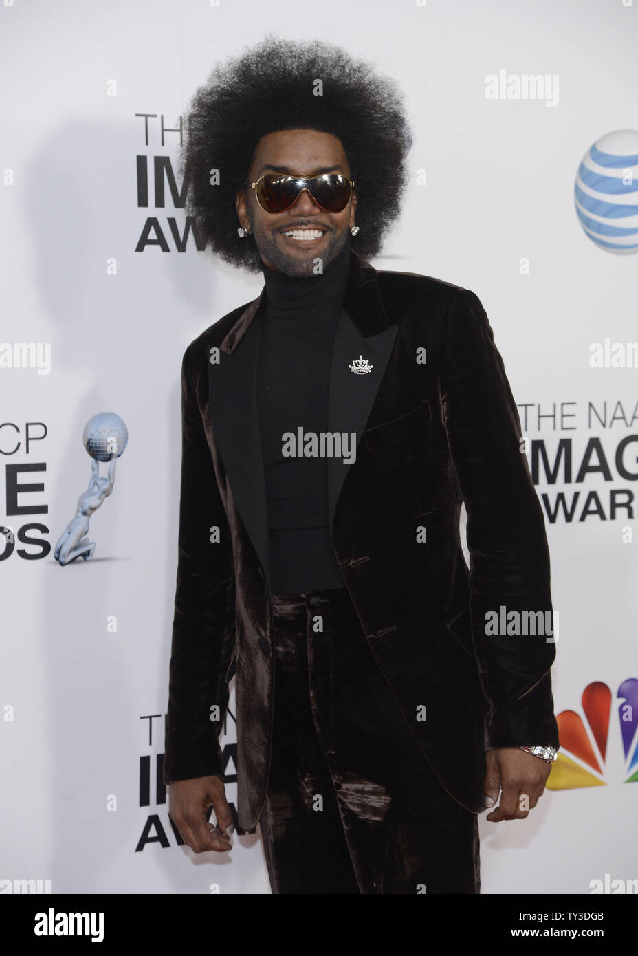 Singer Norwood Young arrives for the 44th NAACP Image Awards at the