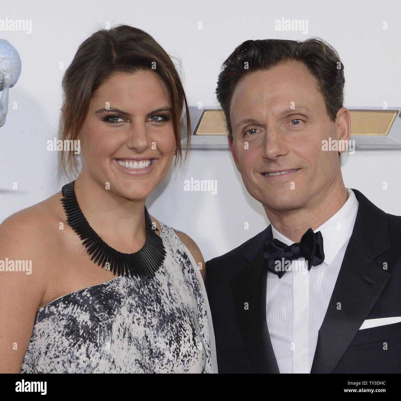 Actor/director Tony Goldwyn (R) and daughter Anna MuskyGoldwyn arrive