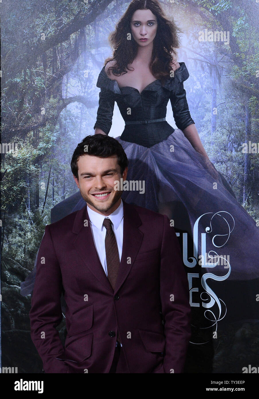 Actor Alden Ehrenreich, a cast member in the motion picture romance drama 
