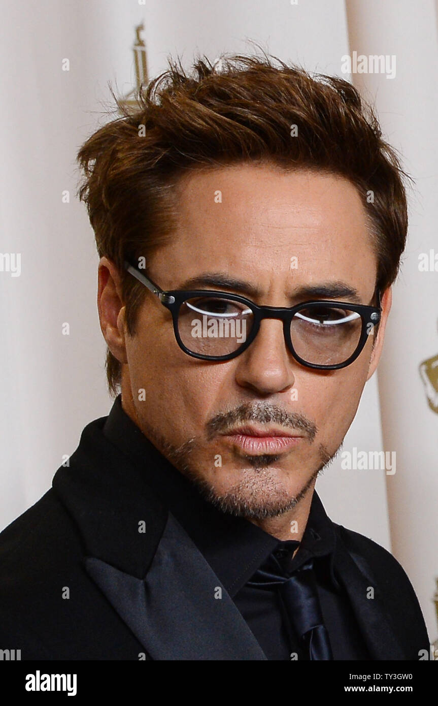 Rd Jr Actor Robert Downey Jr. appears backstage at the 85th Academy Awards at ...