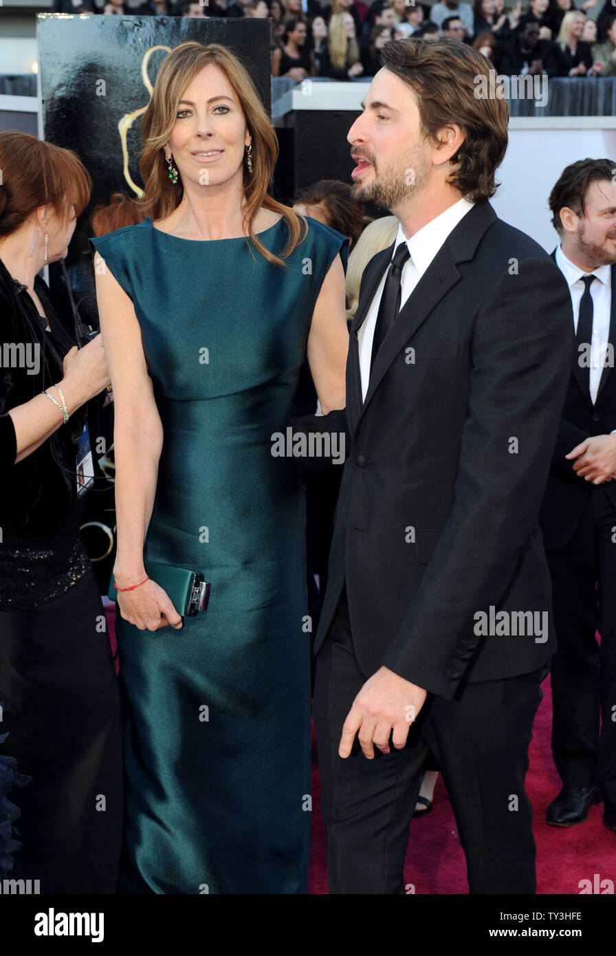 Kathryn Bigelow and Mark Boal arrive on the red carpet at the 85th Academy Awards at the Hollywood and Highlands Center in the Hollywood section of Los Angeles on February 24, 2013.   UPI/Kevin Dietsch Stock Photo