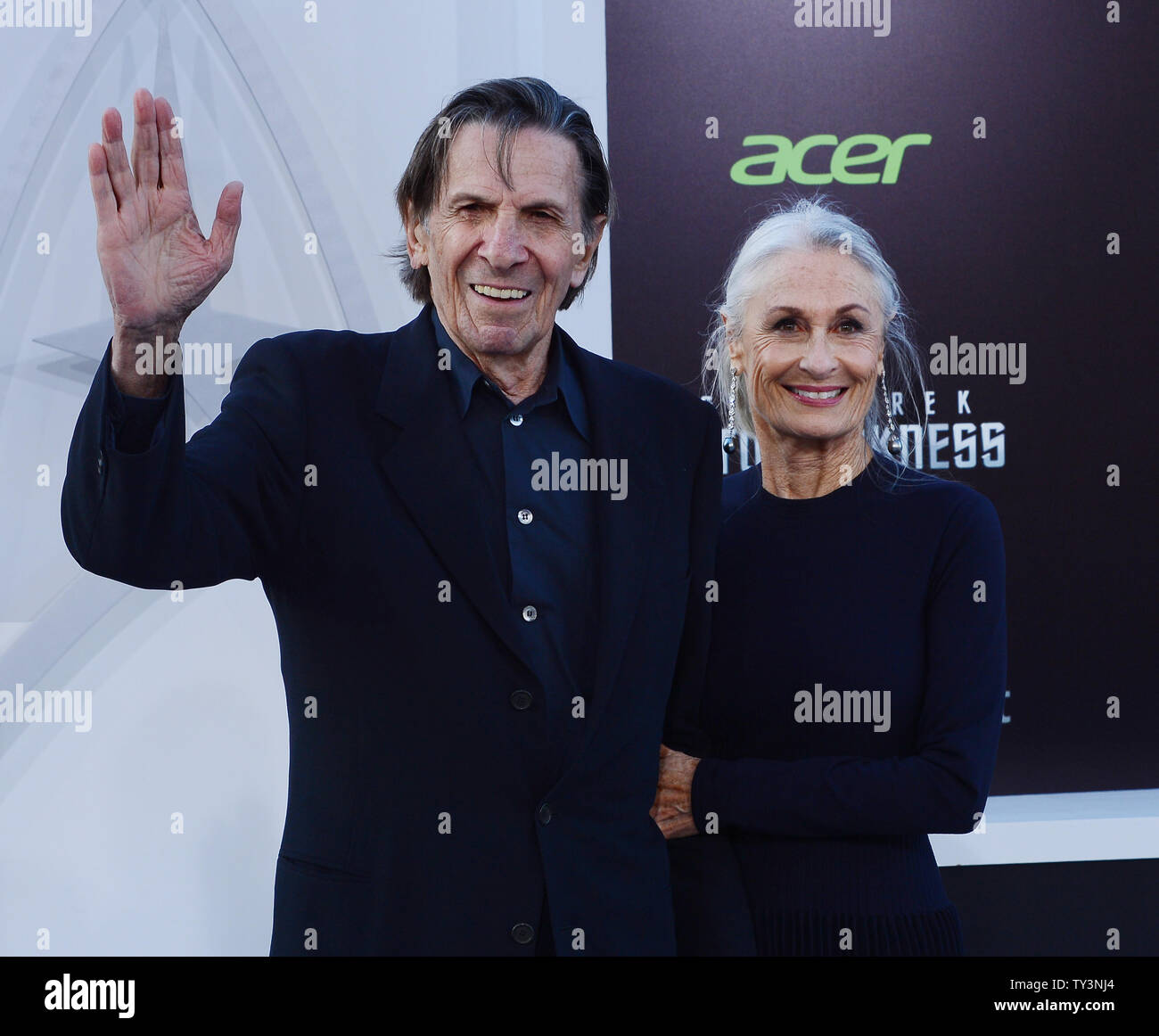 Leonard Nimoy, a cast member in the sci-fi motion picture 