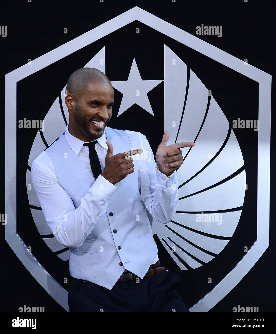 Actor Ricky Whittle attends the premiere of the sci-fi motion picture