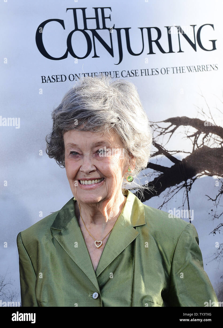 Paranormal investigator Lorraine Warren attends the premiere of "The Conjuring" at the Cinerama