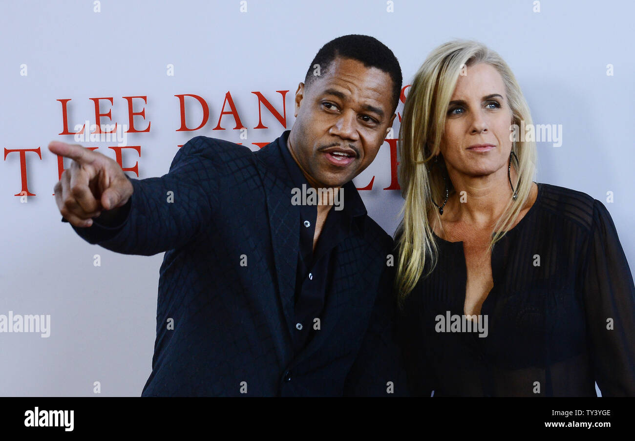 Cast member Cuba Gooding Jr. (L) and his wife Sara Kapfer attend the premiere of Lee Daniels' motion picture biographical drama 'The Butler', at Regal Cinemas at L.A. Live Stadium 14 in Los Angeles on August 12, 2013. 'The Butler' tells the story of an African-American's eyewitness accounts of notable events of the 20th century during his tenure as a White House butler. UPI/Jim Ruymen Stock Photo