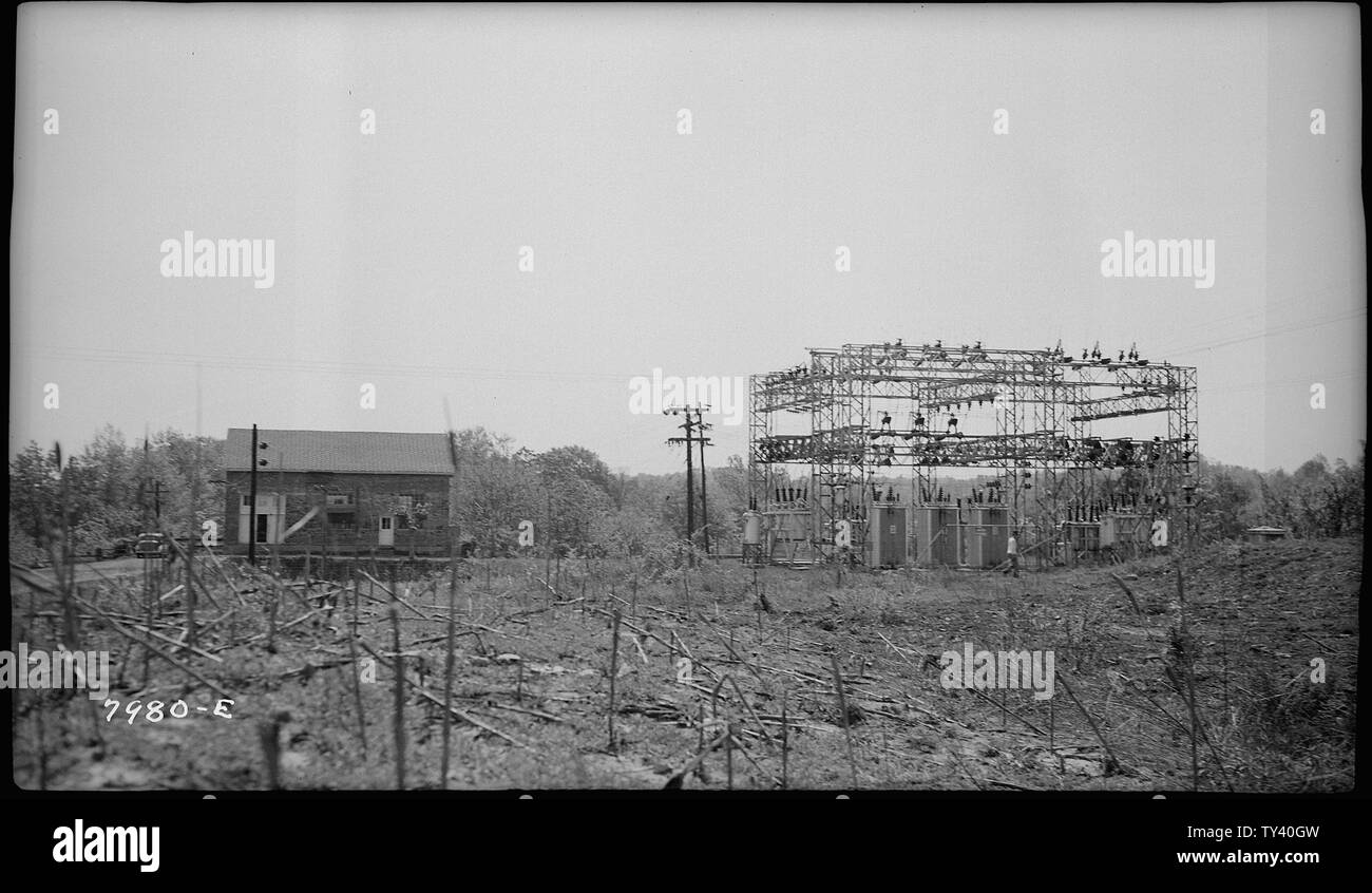 Estill Springs Power Plant and Substation Stock Photo Alamy