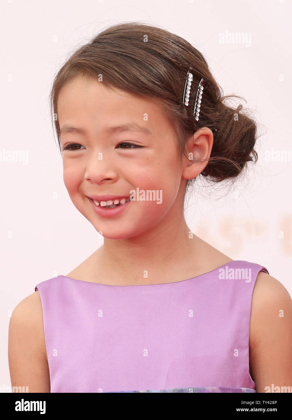 Actress Aubrey AndersonEmmons arrives for the 65th Primetime Emmy