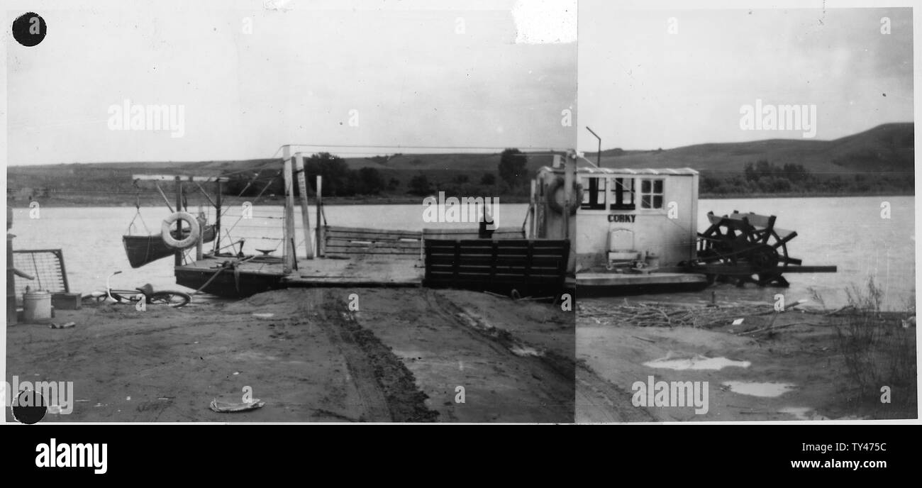 Ferry Corky. Pembina, North Dakota; Scope and content Gas stern