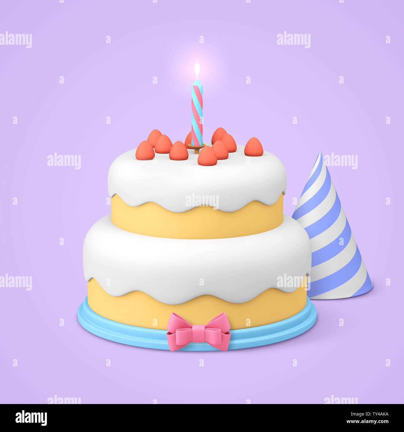 Birthday Cake Icon High Resolution Stock Photography And Images Alamy