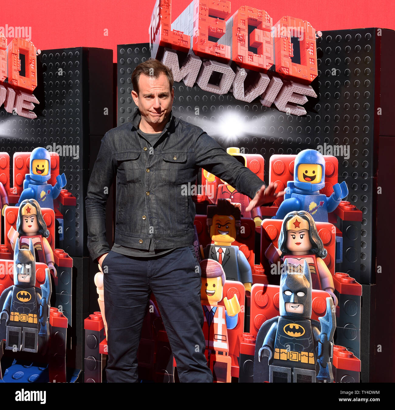 Cast member Will Arnett, the voice of Batman in the motion picture animated  comedy "The Lego Movie" attends the premiere of the film at the Regency  Village Theatre in the Westwood section
