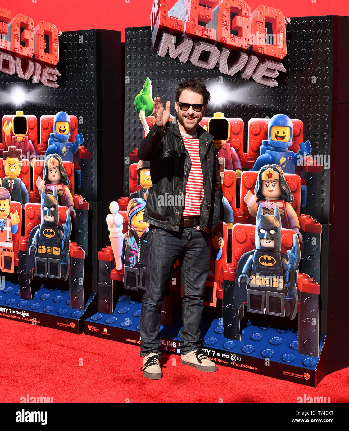 Cast member Charlie day, the voice of Benny attends the premiere of the  animated comedy "The Lego Movie" at the Regency Village Theatre in the  Westwood section of Los Angeles on February