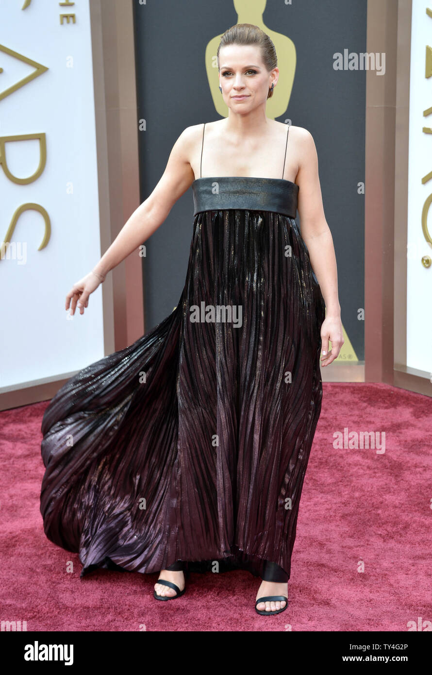 Veerle Baetens arrives on the red carpet at the 86th Academy Awards at Hollywood & Highland Center in the Hollywood section of Los Angeles on March 2, 2014.    UPI/Kevin Dietsch Stock Photo
