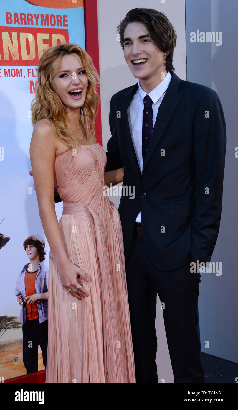 Cast members Bella Thorne (L) and Zak Henri attend the premiere of the  motion picture comedy "Blended" at TCL Chinese Theatre (formerly Grauman\