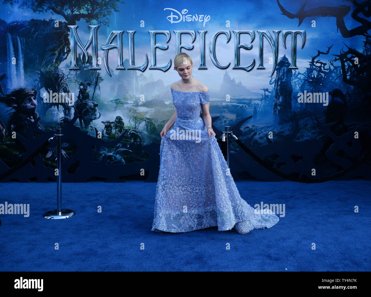 Cast member Elle Fanning attends the premiere of the motion picture ...