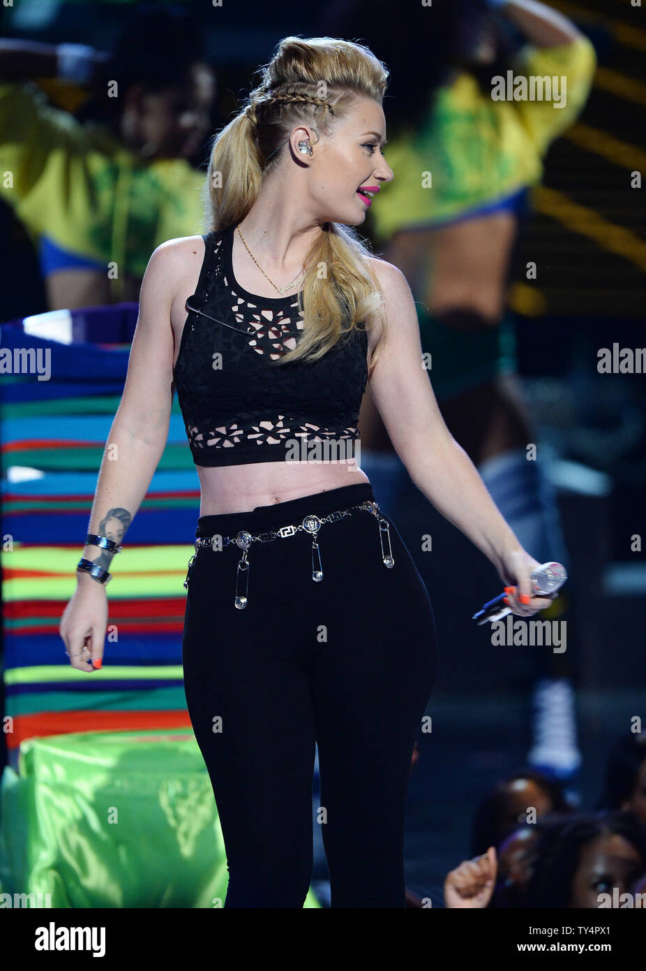 Australian rap singer Iggy Azalea performs during the 14th annual BET