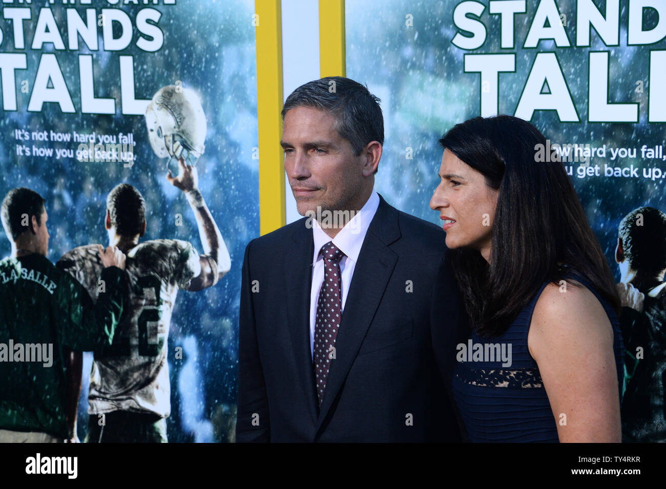 Jim caviezel and kerri browitt caviezel hires stock photography and